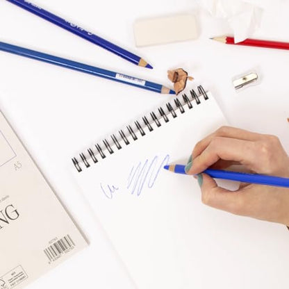 Hartem - Drawing Paper | Wirebound Pad of 60 Sheets | 90g/m2 Weight | Size A5 (14,8 x 21 cm) - Artist Paper for Adults and Students - Sketch Book, Mixed Media, Markers and Art Journaling - size: A5 (14,8 x 21 cm)