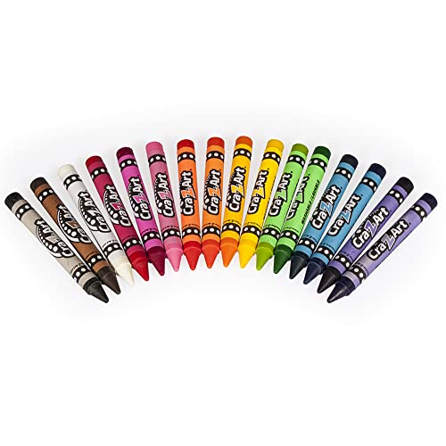 Cra-Z-Art Jumbo Washable Crayons, Assorted Colors, Pack of 16 Crayons