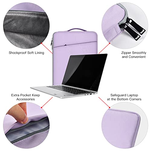 13 Inch Laptop Sleeve Case for 13-inch New MacBook Air M5 A3449 M4 A3240 2025 2026,13 13.6 Inch MacBook Air 13 M3/M2/M1 2020-2024, Computer Carrying Bag with Handle, Purple - color: Purple, size: 13.3-13.6 Inch