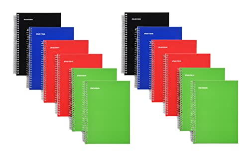 Mintra Office Small Spiral Notebooks (3x5 Side Spiral 144pk, Primary) - color: Primary, size: 3x5 Side Spiral 144pk