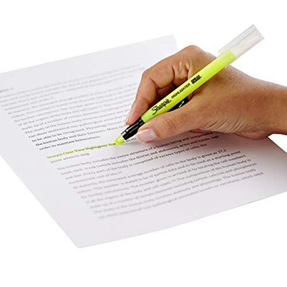 Sharpie Clear View Highlighter Stick, Yellow, 3/Pack (1950745) - size: 3 Count (Pack of 1)