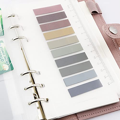 3PCS Loose-Leaf Convenient Index Stickers, Memo Stickers Writable Index Tabs, Sticky Note Marker, Writable and Repositionable File Flags Page Labels (Autumn Color Series)