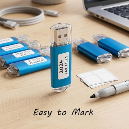 10 Pack 4GB Blue Plastic USB 2.0 Thumb Drives,with LED Indicator | Lightweight plastic shell with LED indicator for easy file transfer flash drive, memory stick, usb stick and pendrive.