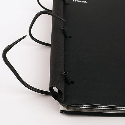Five Star Flex Refillable Notebook + Study App, College Ruled Paper and 1 Inch TechLock Ring Binder with Pockets, Tabs and Dividers, 200 Sheet Capacity, Black (29328AA2) (Pack of 6) - color: Black, size: 1 Count (Pack of 6)