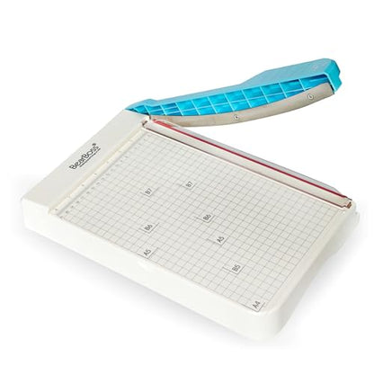 12 inch Paper Cutter, Guillotine Paper Cutter Heavy Duty, with Storage Worklion Precision Paper Trimmer with Safety Lock, Thickened Metal Based Cutting Board for Crafting Cardstock Photos
