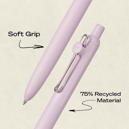 uniball™ Zento Gel Pens, Black Ink, 0.7mm Medium Point, Retractable, 5 Count, Smooth Writing, Quick-Drying, No Smear, No Bleed, Dawn Barrel Colors - color: Dawn, size: 1 Count (Pack of 5)