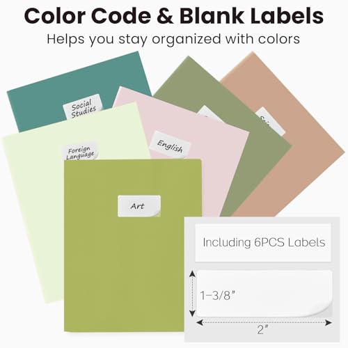 Sooez 6Pack Folders with Pockets, Pocket Folders with Extra Labels, Plastic Folders with Pockets, 2 Pocket Folders Bulk, Heavy Duty File Folders, School Folders Business Folder Office Filing Supplies - color: Green Colors