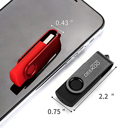 Flash Drive 64GB Thumb Drives Memory Sticks Jump Drive 2Pack 64GB USB 2.0 Flash Drives Mixed Colors: Black Green