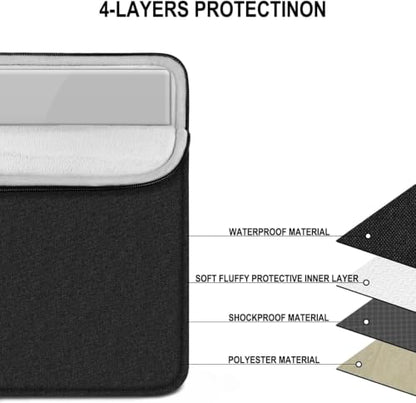 Laptop Sleeve Case 13.3 inch, Traveling Water Resistant Laptop Sleeve with Pocket, Shockproof Protective Carrying Notebook Bag Compatible for MacBook Air/Pro, HP, Lenovo, Dell, ASUS, Acer, Black - color: Black, size: 13.3 Inch