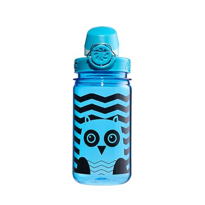 Nalgene Kids' 12 oz On The Fly Lock-Top Water Bottle, Blue Owl - color: Blue Owl, size: 12 Ounces