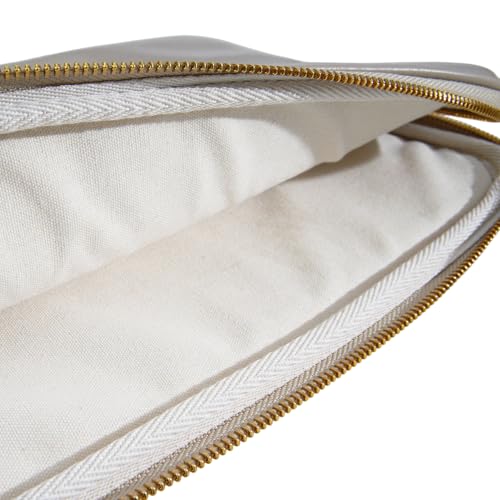 PU Leather Padded Laptop Sleeve 15.3Inch Compatible with MacBook Air 15 A3114 M3 A2941 M2, MacBook Pro 15 Laptop Bag with Charger Pouch Color Sand - color: Sand, size: MacBook Air/Pro 15"