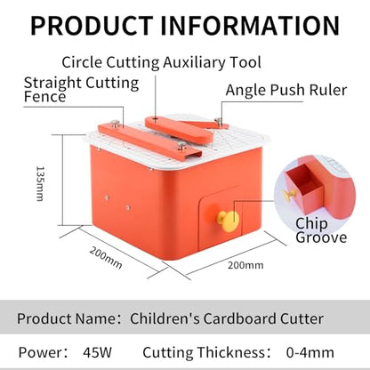 Safe Cardboard Cutter for Kids | Bladeless Paper Cutting Tool,DIY Craft Kit for Building 3D Models, Cardboard Construction and Creative Projects