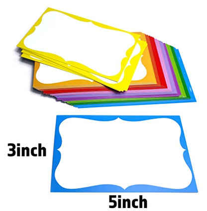 PPAPPAPPIYO 3x5 colorful index card / (Set of 50) Blank index cards flash card 250gsm (10multi)