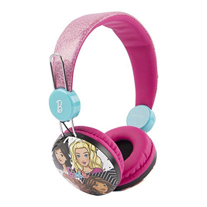 Sakar 30359-TRU Batman Kid Safe Over the Ear Headphone w/ Volume Limiter, Barbie Pink - style: Barbie