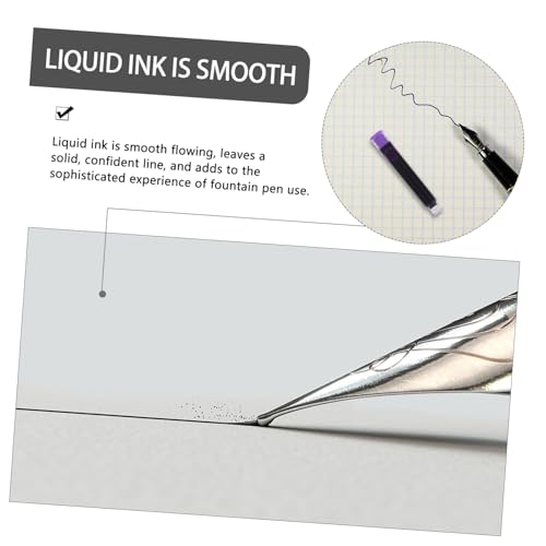 50pcs Erasable Fountain Pen Ink Refills for Students Premium Ink for Smooth Writing Quick-Drying for Office School Use