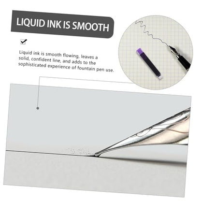 50pcs Erasable Fountain Pen Ink Refills for Students Premium Ink for Smooth Writing Quick-Drying for Office School Use