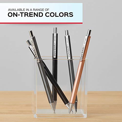 Paper Mate Advanced Mechanical Pencils, Premium Metal Barrels, Black and Gun Metal Gray, 0.5 mm #2 Pencils, 2 Count - style: 0.5mm