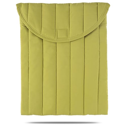 Puffy Laptop Sleeve 15-16 Inch Streak-Green, Protective Carrying Case for Men and Women, Cute Case Bag Compatible with 15 and 16 Inch Laptops, for MacBook Air M2, Asus/Dell Xps in Cover | Compatible with 15-16 Inch Macbook Pro/Air, Asus/Dell Xps/Lenovo La