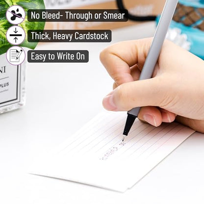Mr. Pen- Lined Index Cards, 3x5, 100 Cards, Flash Cards, Note Cards | Index Card - size: 100 Cards