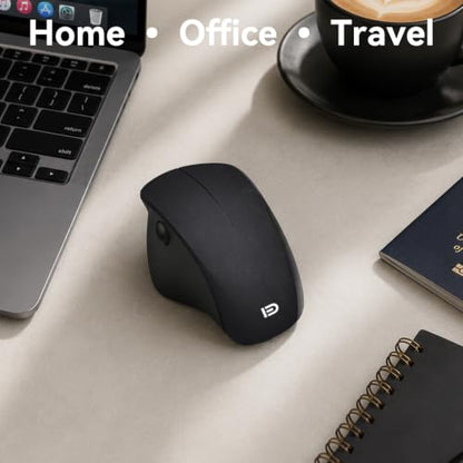 Ergonomic Thumb Wheel Mouse, Silent Wireless Mouse for Laptop | Comfortable Computer Mouse For Office Work, An Ergonomic Silent Click Mouse Offering A Natural Hand Posture
