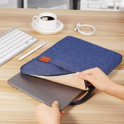 NIDOO 13 Inch Laptop Sleeve Case Protective Carrying Bag Computer Cover for 13.6" 13" MacBook Air/ 14" MacBook Pro/13 MacBook Neo/ThinkPad X13 L13 E14 L14 T14s/ Yoga 7/ ThinkBook 14/13.4" XPS 13 - color: Blue, size: 13 inch