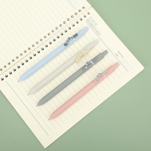 Ddaowanx Cute Cat Pens Set,8 Pcs 0.5mm Quick Dry Black Ink Gel Pens | Fine Point Smooth Writing Pens for Nurses and Teachers,Kawaii Office&School Supplies,Cat Lover Gifts for Women - color: 8 Pcs Morandi Cat-Black Ink