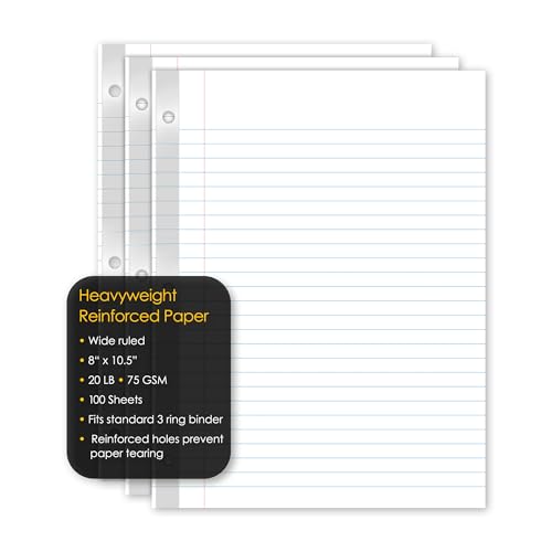 iScholar Reinforced Notebook Filler Paper (83110) - style: Wide Ruled
