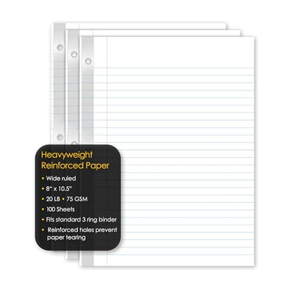 iScholar Reinforced Notebook Filler Paper (83110) - style: Wide Ruled