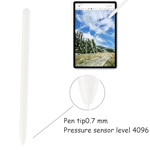 2 Pack Galaxy Tab S9 FE S Pen for Samsung Galaxy Tab S9 FE / S9 FE+ Stylus Pen,Replacement for Samsung Galaxy Tab S9 FE Pen(Silver) - color: (Silver）