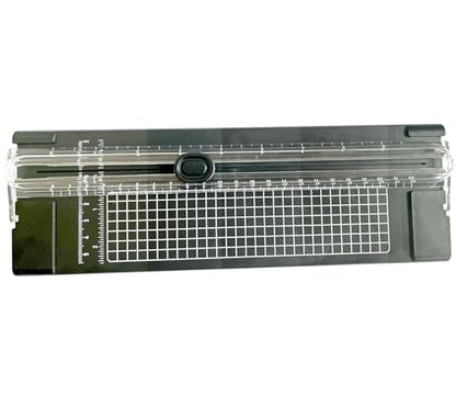 A4 Black 10.5 Inch x 3.5 Inch Paper Cutter for Cutting Paper, Coupon, Label, Cardstock, and Scrapbooking Craft for Office and Home (Black) - color: Black
