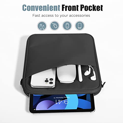 TiMOVO 9-11" Tablet Sleeve Bag for iPad 11-inch A16 2025, iPad 10.9"/10.2"| Air 11 Inch/5th/4th Gen. 10.9", Galaxy Tab A9+/A11Plus 11", Protective Bag with Pocket, Black - color: A-Black, size: 9-11 Inch