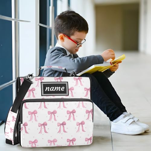 Kcldeci Zipper Binder Organizer 1.5inch 3 ring binder Bag for School and Office Expanding File Folder - color: F22