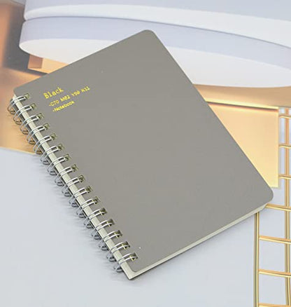Yansanido Spiral Notebook, 8 Pcs 4 Color A6 Size Thick Plastic Hardcover 7mm College Ruled Paper 80 Sheets (160 Pages) Journal for School and Office Supplies (8 Pcs A6) (Pack of 2) - size: 8 Pcs A6 (Pack of 2)