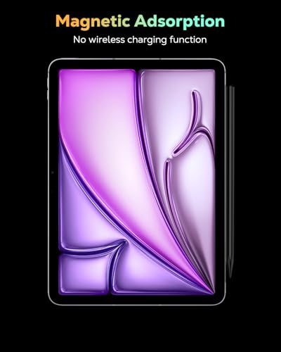 MoKo Pencil for iPad (A16) 11th 10th Gen, Stylus Pen for 2018-2026 Apple iPad 11/10/9/8/7/6/A16, Mini 7/6/5, Air M3/M2 11"/13"/5/4/3, Pro M4 13"/12.9"/11" Tilt Sensitivity, USB-C Fast Charging,Black - color: Black