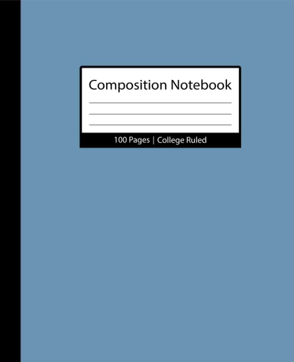 Pastel Blue Composition Notebooks: College Ruled Paper For School, College, Office, Work, Students, 100 page (7.5 x 9.25 inch)