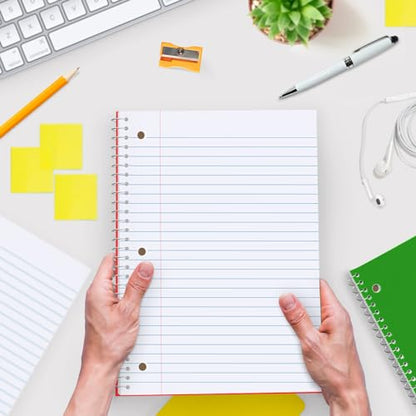 Rosmonde 2000 Packs (Pallet) 5 Subject Notebooks, Spiral Notebook Bulk, Wide Ruled, Pallet of Notebooks, 150 Sheets (300 pages), 8 x 10-1/2",Bulk Spiral Notebooks for School & Office, 4-7 Days Transit - size: 2000 Pack | Full Pallet