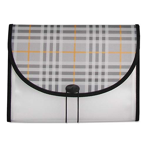 C-Line 13-Pocket Expanding File, Includes Tabs, Letter Size, 1 Expanding File, Plaid Design (58312) - color: Plaid, size: 13-Pocket (Letter Size)