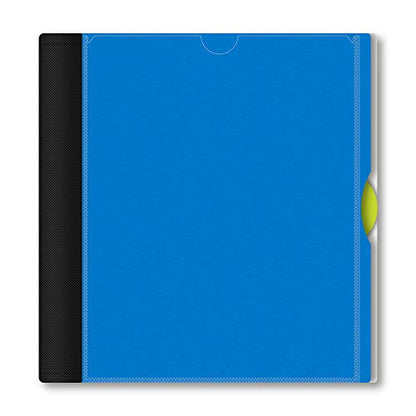 iScholar IQ+ 1-Subject Poly Cover Wirebound Notebook, College Ruled, 11 x 8.5 Inch Sheet Size, 100 Sheets, Blue (59902-BL) - color: Blue, size: 1 Subject, style: College Ruled