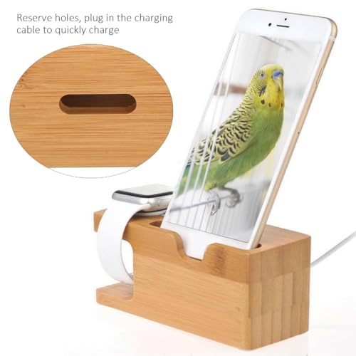 Charging Dock Station for Phone and Watch – Portable Desktop Holder with Cable Management for Desk, Car, and Home Use