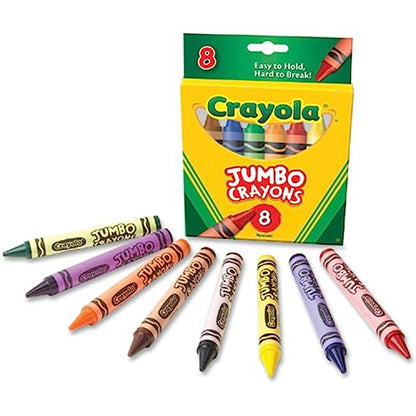 Crayola Jumbo Crayons, 8 Toddler Crayons, Assorted Colors