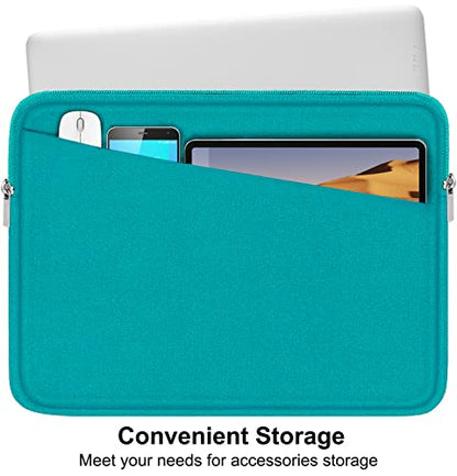 Laptop Sleeve Bag 15.6 inch, Durable Computer Carrying Bag Protective Case Briefcase Handbag with Front Pocket, Slim Laptop Case Cover for 15.6 Inch HP, Dell, Lenovo, Asus, Notebook, Light Blue - color: Light Blue, size: 15.6 Inch