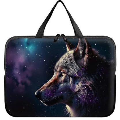 Universal Tablet Laptop Sleeve Case 10 inch, Magic Wolf Slim Carrying Case Durable Handbag Travel Laptop Bag for 7 to 10-inch Laptops/Notebook/Kids Tablet/ipad/eBook Readers - color: Magic Wolf, size: 10 inch