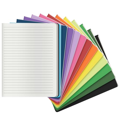 Large Colorful Notebook Journals Bulk, College Ruled, Lined Paper, 8.5x11 inch, 60 Pages, Journal Set for Travelers, Students and Office, Composition Diary Subject Notebooks Planner, 12 Pack - style: Lined