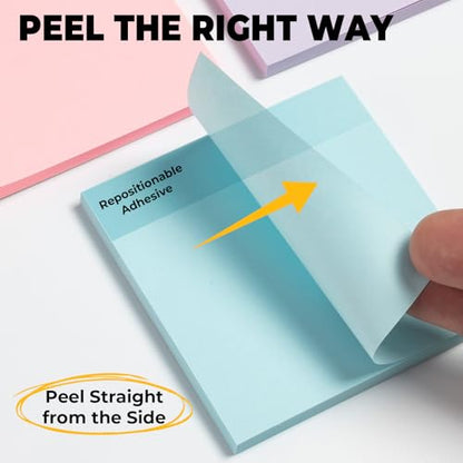 M&G 18 Pads Sticky Notes 3x3 Inch, Self Sticky Notes 9 Bright Colors Easy to Stick, Office and School Supplies for Home, Desk and Notebook Use, 50 Sheets/Pad - style: Bright 9 Colors(900 Sheets)
