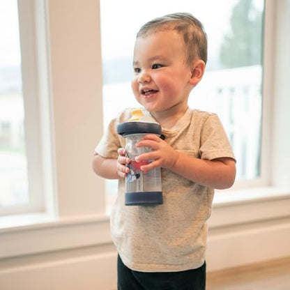 The First Years Bluey Sip & See Toddler Water Bottle - Includes Floating Charm - Toddler Cups with Straw - 12 Oz - Ages 24 Months and Up (Pack of 2) - size: 12 Ounces (Pack of 2)