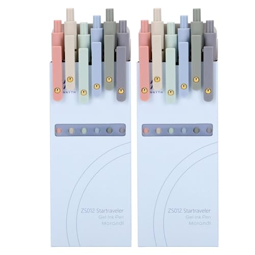 Ddaowanx Colorful Gel Pens, 0.5mm Fine Point Retractable, Cute Pens with Colored Writing and Sketching, Nursing School Essentials,School Supplies, Gifts for Nurse (12 Pcs-Blue Ink) - color: 12 Pcs-Blue Ink