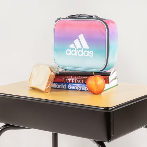adidas Foundation Insulated Lunch Bag for men and women - color: Nomad Camo Grey/Solar Gold/Solar Red