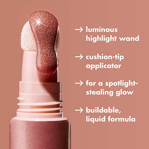 e.l.f. Halo Glow Highlight Beauty Wand, Liquid Highlighter Wand For Luminous, Glowing Skin, Buildable Formula, Vegan & Cruelty-free, Liquid Gold - color: Liquid Gold