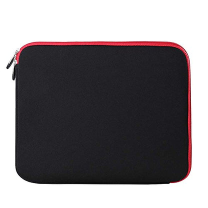 Padded Black Red 12 11.6-inch Laptop Sleeve for HP Chromebook, Elite, EliteBook, Envy, ProBook, Stream 11.6 to 12-inch - color: Black Red