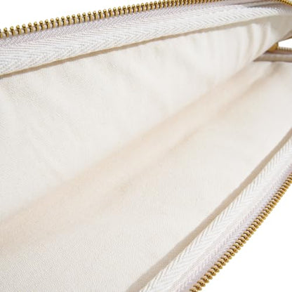 PU Leather Padded Laptop Sleeve Bag 13Inch Compatible with 2024 MacBook Air 13.6 A3113 M3 A2681,New MacBook Pro 13 M2 A2686 with Charger Pouch Color White - color: White, size: MacBook Air/Pro 13"